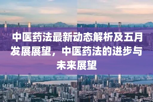 中医药法最新动态解析及五月发展展望，中医药法的进步与未来展望