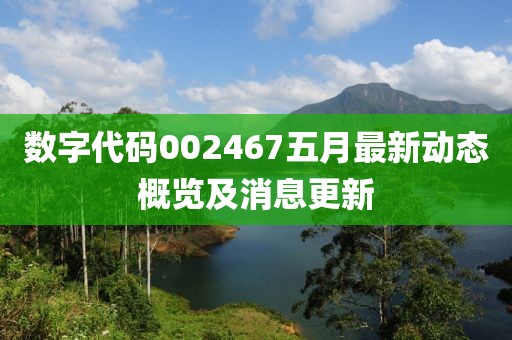 数字代码002467五月最新动态概览及消息更新