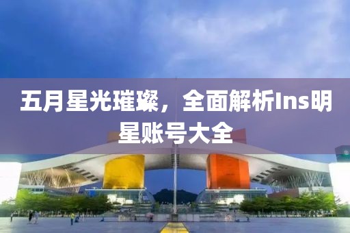 五月星光璀璨，全面解析Ins明星账号大全