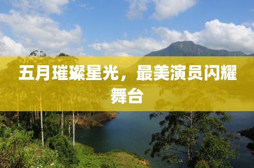 五月璀璨星光，最美演员闪耀舞台