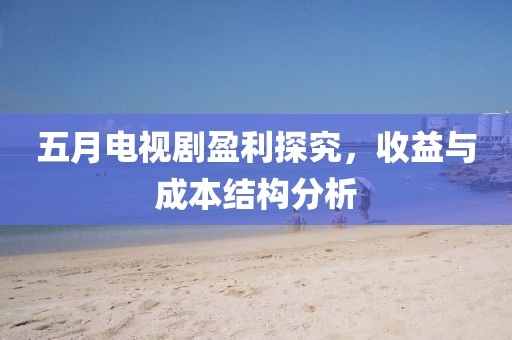 五月电视剧盈利探究，收益与成本结构分析