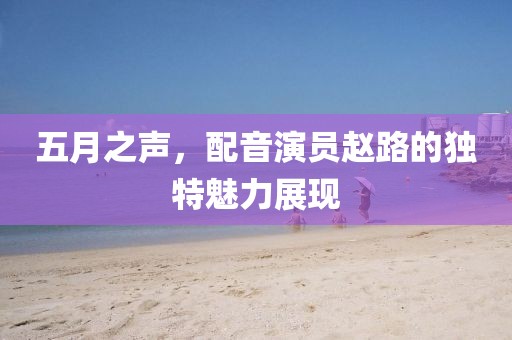 五月之声，配音演员赵路的独特魅力展现