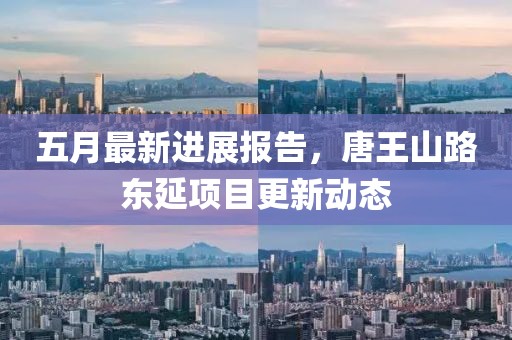 五月最新进展报告，唐王山路东延项目更新动态