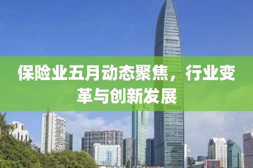 保险业五月动态聚焦，行业变革与创新发展