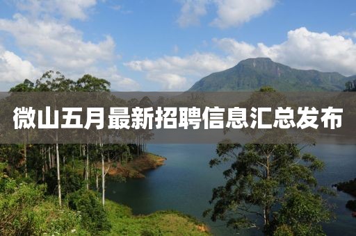 微山五月最新招聘信息汇总发布