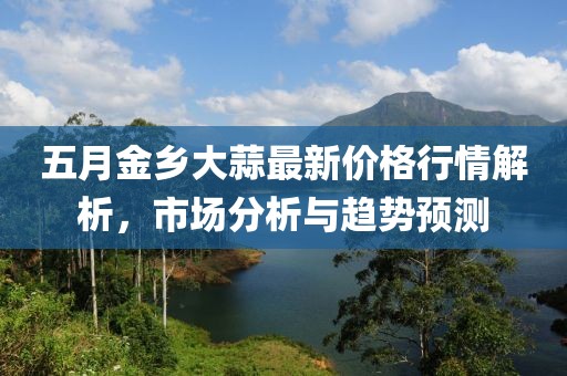 五月金乡大蒜最新价格行情解析，市场分析与趋势预测
