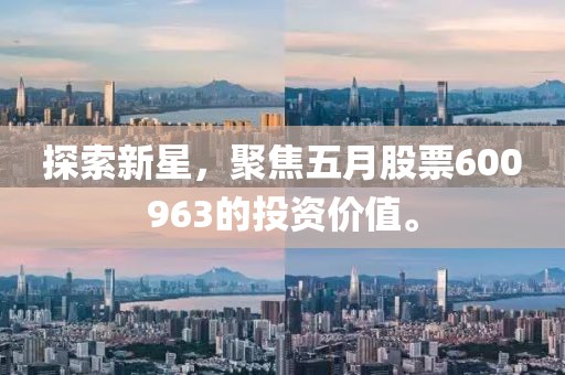 探索新星，聚焦五月股票600963的投资价值。