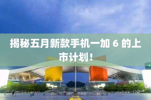 揭秘五月新款手机一加 6 的上市计划！
