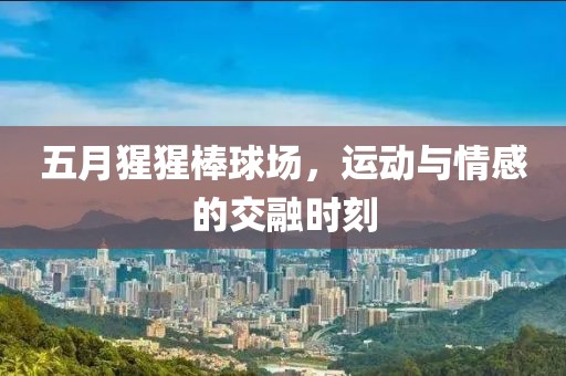 五月猩猩棒球场，运动与情感的交融时刻