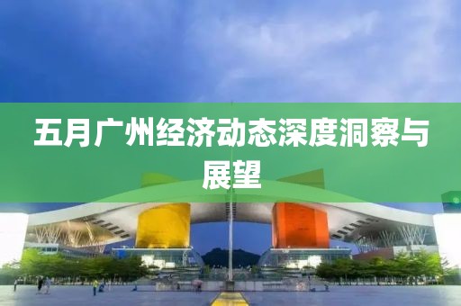 五月广州经济动态深度洞察与展望